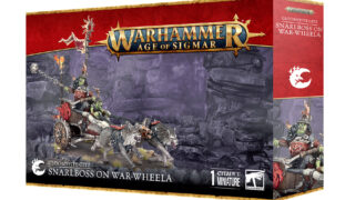 グルームスパイト・ギット：スナールボス（ウォーホイーラー搭乗） GG-SnarlbossAndWolfgitRetinue-